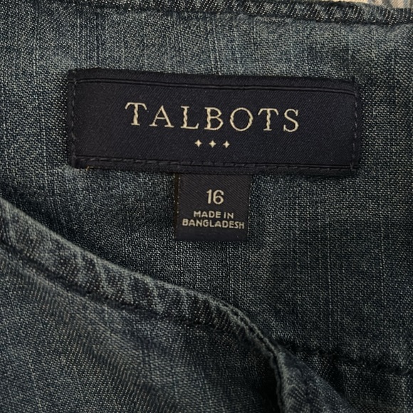 Talbots EUC 16 denim shift dress - Picture 5 of 8